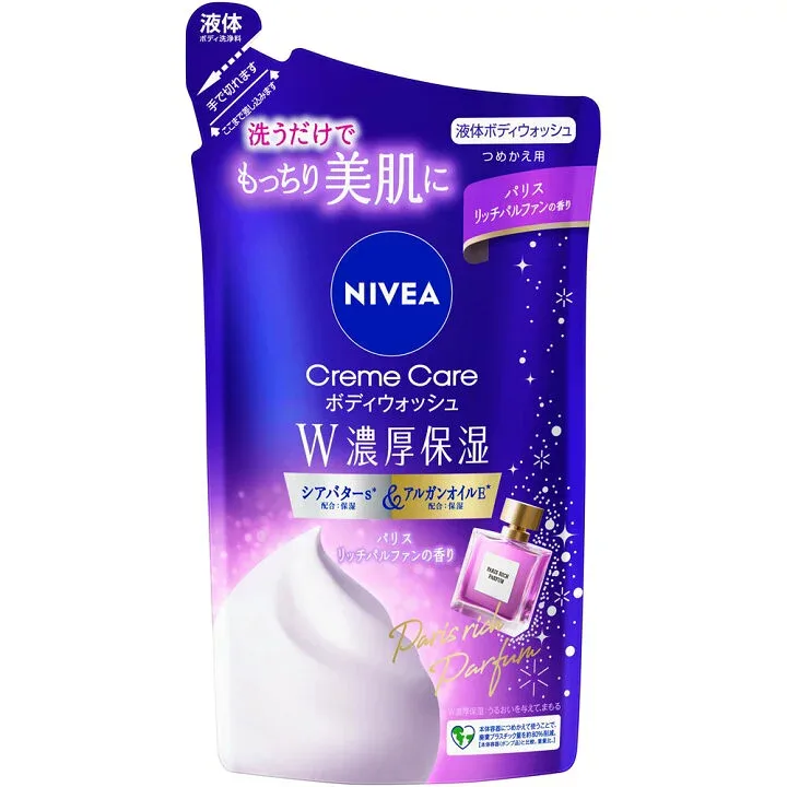 ニベア クリームケアボディウォッシュ パリスリッチパルファンの香り 詰替(340ml) ボディソープ 液体せっけん