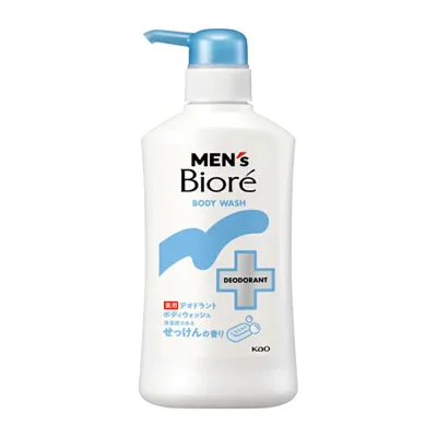 花王 メンズビオレ 薬用デオドラントボディウォッシュ 清潔感のあるせっけんの香り 本体 420mL ボディケア 男性 汗 ベタつきスッキリ デオドラント成分配合