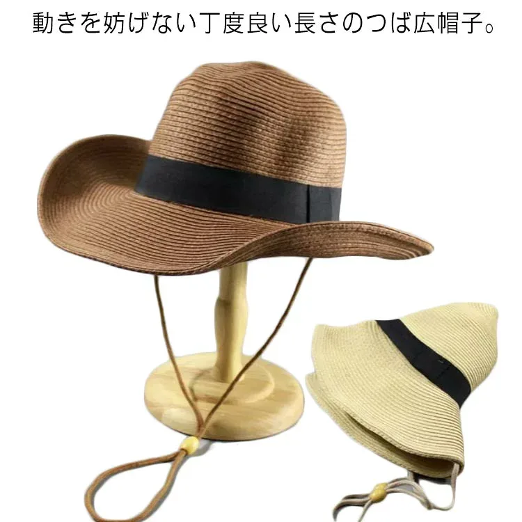 折りたたみ可能 麦わら帽子 メンズ キッズ UVカット ストローハット 夏 つば広 日除け 中折れ 大きいサイズ 大人 子供 男の子 紫外線対