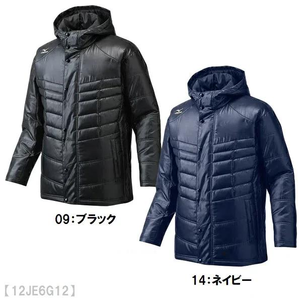 ミズノ送料無料 グローバルエリート テックフィルハーフコート 野球 ソフトボール 防寒 冬物 スポーツウェア フード付き 12JE6G12