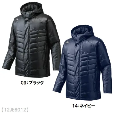 ミズノ送料無料 グローバルエリート テックフィルハーフコート 野球 ソフトボール 防寒 冬物 スポーツウェア フード付き 12JE6G12