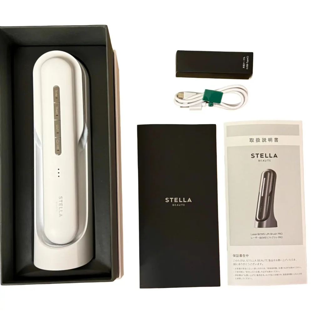 ステラボーテ STELLA BEAUTE レーザー&EMS リフトブラシ PRO サントリーニホワイト 電気ブラシ 美容家電