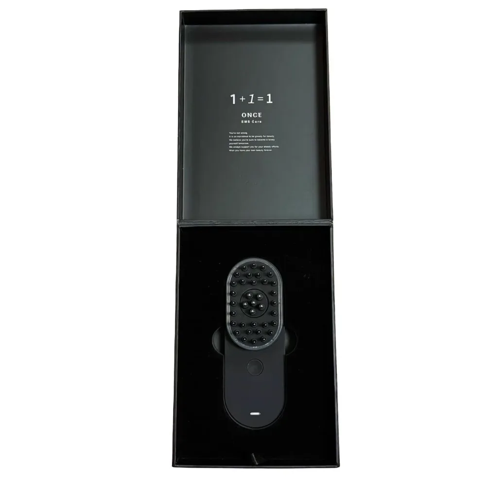 ONCE EMS Care EMS Care Electric Bali Brush SR-BD306 Black Facial Beauty Appliance