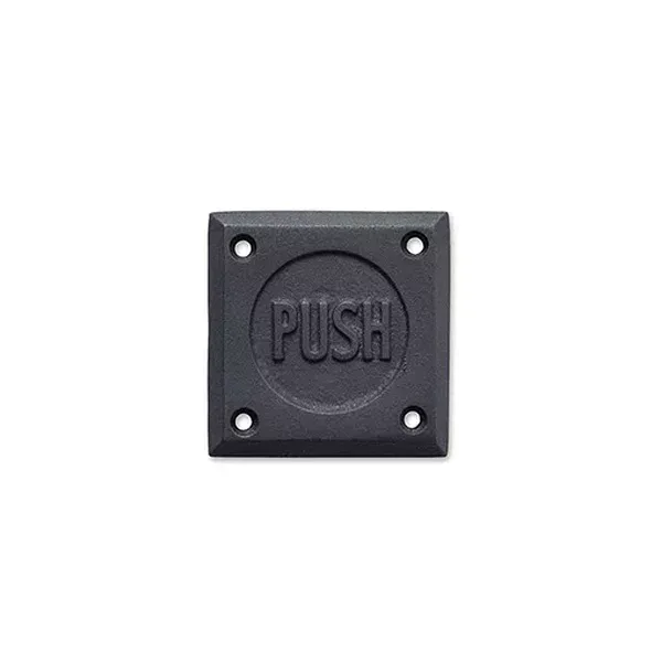 ポッシュリビング サインプレート PUSH 4.5cm×4.5cm ■ POSH LIVING ドアプレート 押す 看板 扉 おしゃれ ショップ 店舗
