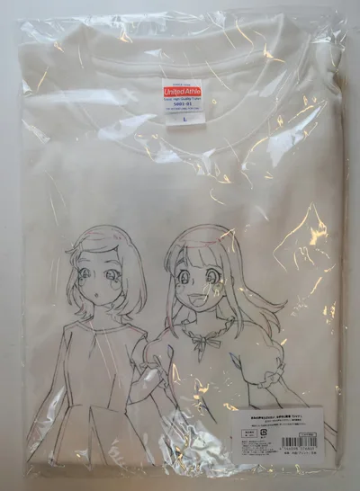 キャラアニ きみの声をとどけたいTシャツ なぎさと紫音 Lサイズ