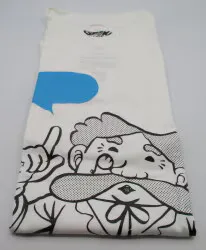 ノーツ GEEK LIFE Tシャツ ゲームズ博士 シルクプリント 白 Lサイズ※消しゴム無し