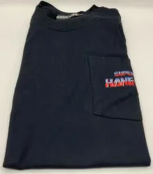 ノーツ GEEK LIFE Tシャツ スーパーハングオン シルエット+ワンポイントステッチ ポケット 黒 Mサイズ ※消しゴム無し