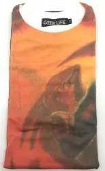 ノーツ GEEK LIFE Tシャツ 獣王記 フルプリント 白 Mサイズ