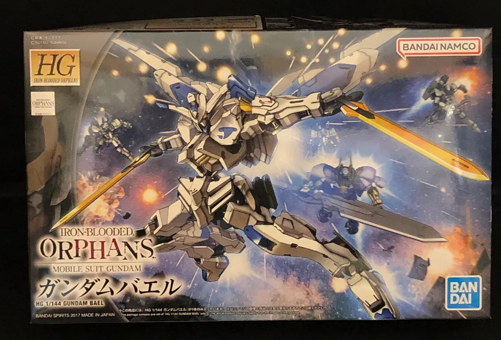 BANDAI SPIRITS HG IRON-BLOODED ORPHANS Gundam Bael แพ็คเกจหัวข้อภาษาอังกฤษ Bannum 1/144