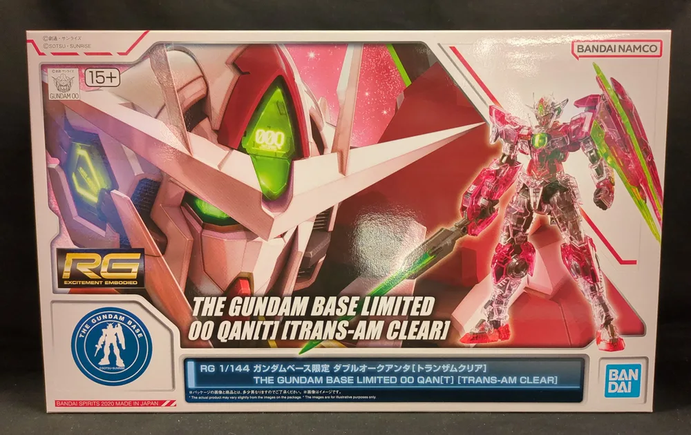 BANDAI SPIRITS RG 00 QUANTA Trans Am Clear/BANDAI NAMCO เวอร์ชัน 1/144