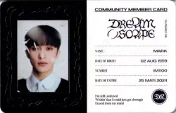 NCT DREAM DREAMini ver. MARK DREAM( )SCAPE IDカード