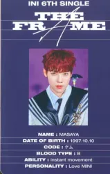 INI MULTI-FRAME ver. 木村柾哉 THE FRAME ID