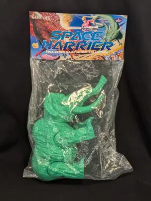 GEEK LIFE セガ・レトロゲームソフビコレクション マンモス消しゴムグリーン/スペースハリアー