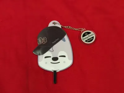 StrayKids 2025 dominATE JAPAN STADIUM BangChan ミニうちわキーホルダー キャップ