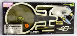 ART ASYLUM ELECTRONIC STARSHIP USS ENTERPRISE NCC-1701 / LIMITED GOLD EDITION 16インチ