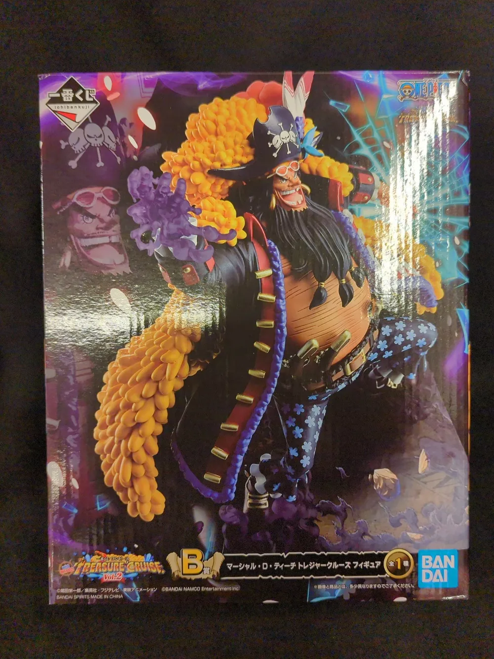 BANDAI SPIRITS Ichiban Kuji One Piece เล่ม 2 พร้อม ONE PIECE TREASURE CRUISE B รางวัล Marshall D. สอนฟิกเกอร์ Treasure Cruise