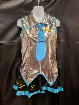 サークル製 VOCALOID 初音ミクL(ヘッドホン付き) 未着用 女性Lサイズ コスプレ衣装