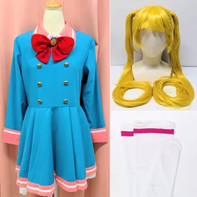 【ウィッグ付き】 アイカツ フレンズ 日向エマ 風 制服 女性Mサイズ コスプレ衣装