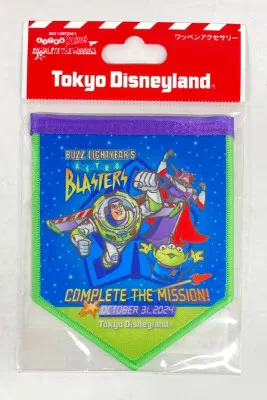 東京ディズニーランド ワッペンアクセサリー BUZZ LIGHTYEAR'S ASTRO BLASTERS バズ・ザーグ・エイリアン/COMPLETE THE MISSION!