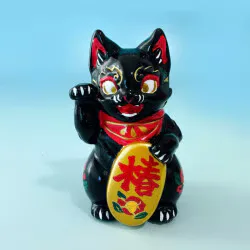 幻狐舍 招き化け猫-椿