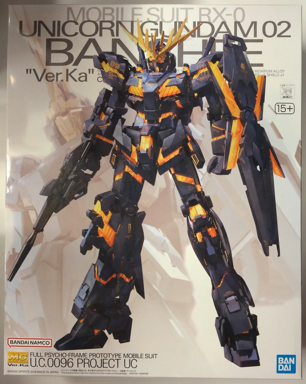 BANDAISPIRITS MG 1/100 Bandai Namco เวอร์ชัน Unicorn Gundam Unit 2 Banshee Ver.Ka 15+ สัญกรณ์