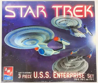 AMT / ERTL 3 PIECE / EASY TO ASSEMBLE USS ENTERPRISE SET