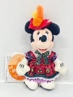 東京ディズニーランド ぬいぐるみバッジ Disney's HALLOWEEN 2018 ミニー(赤)/Spooky Boo! Parade 35周年