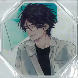 コミコミスタジオ町田/雨宿りカフェ メニュー注文特典アクリルコースター 鈴丸みんた 藤々木蒼生