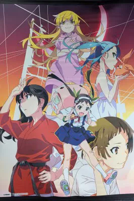 アニプレックス 物語シリーズ オフ&モンスターシーズン B2タペストリー ティザービジュアル