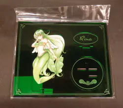 ★新品★ アルマビアンカ マーメイドメロディーぴちぴちピッチ パーツ付きカラーBIGアクリルスタンド 花森ぴんく先生描き下ろし リナ 羽を纏ったマーメイドver.
