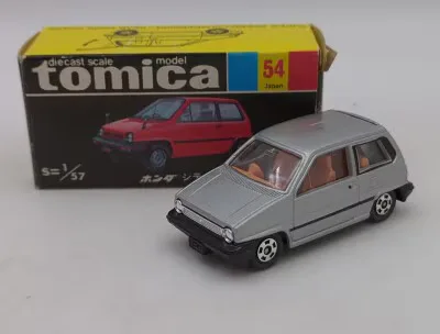 トミー トミカ/黒箱日本製/ホンダシティフェア特注 ホンダシティ メタリック銀/内装茶/1H 54-3-2