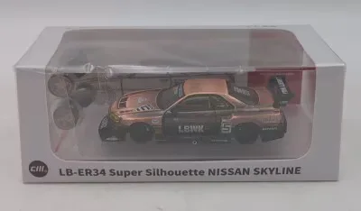 CM MODEL 1/64 Nissan LB-WORKS ER34 No.5 ブロンズ