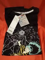 ユニクロ UT サンデー・マガジンコラボグラフィックT タイガーマスク&うる星やつら 黒L