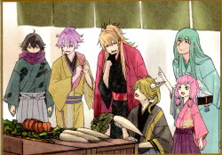 特刀剣乱舞-花丸-華ノ巻 来場者特典 色紙風かあど 八百屋 2週目