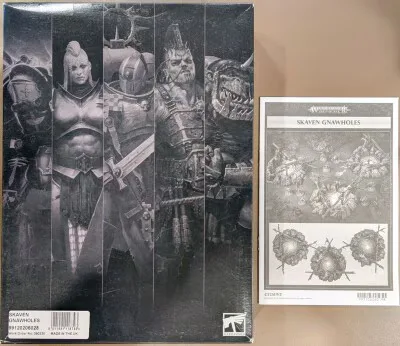 GAMESWORKSHOP WARHAMMER AGE OF SIGMAR Skaven Skaven Gnawholes直販・黒箱版