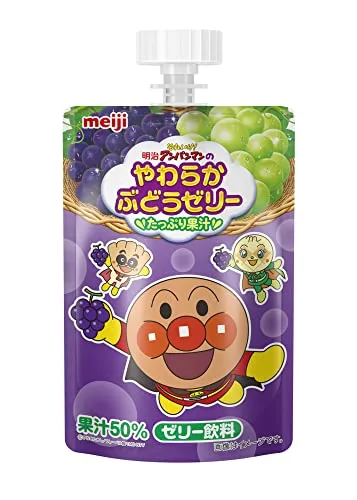 【ケース販売】明治それいけ! アンパンマン やわらかぶどうゼリー100g ×36個 送料無料