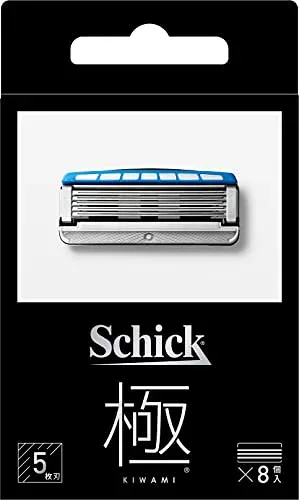 Schick(シック) 極 KIWAMI 5枚刃 替刃(8コ入) 髭剃り カミソリ 送料無料
