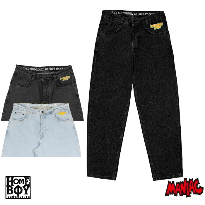 【日祝も発送】HOMEBOY ホームボーイ デニムパンツ メンズ X-TRA BAGGY DENIM エクストラ バギー デニムパンツ ワイドパンツ バギーパンツ ルーズフィット SKATEBOARD スケートボード スケボー スケーター