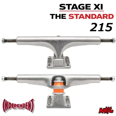 【日祝も発送】スケートボード スケボー INDEPENDENT インディペンデント トラック stage11 STANDARD スタンダード 215 インディ STAGEXI イレブン ノーマル 定番 モデル 2個1セット 前後セット シックスホール オールドボード ワイドボード