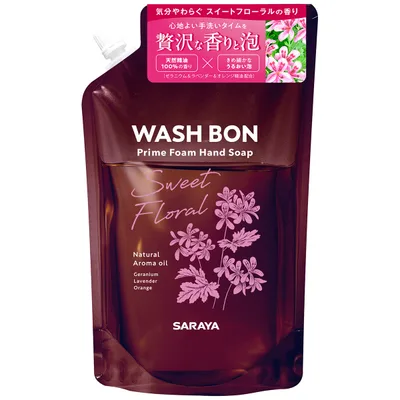 東京サラヤ サラヤ ウォシュボンプライムフォーム スイートフロ ーラル詰替 500ml