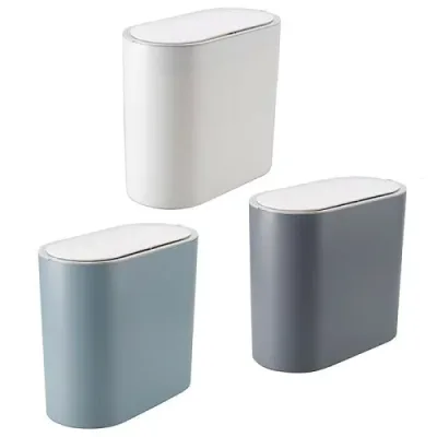 ゴミ箱 ホワイト ふた付き スリム 分別 8L ごみ箱 ミニ 袋 見えない 中身 小さい おしゃれ フタ付き キッチン トイレ サニタリー 卓上 ダストボックス シンプル 北欧 ダストBOX 洗面所 車