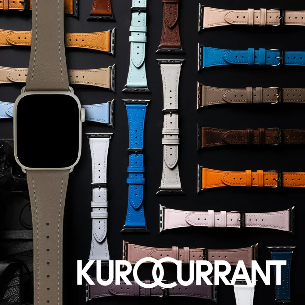 アップルウォッチ バンド 裏面防水 イタリアン レザー ベルト AppleWatchバンド アップルウォッチバンド apple watch レディース 革 本革 くすみカラー アンティーク applewatch12 ~1 SE Ultra2~4 女性 40mm 41mm 42mm 44mm 45mm 46mm 49mm 細い KUROCURRANT クロカラント
