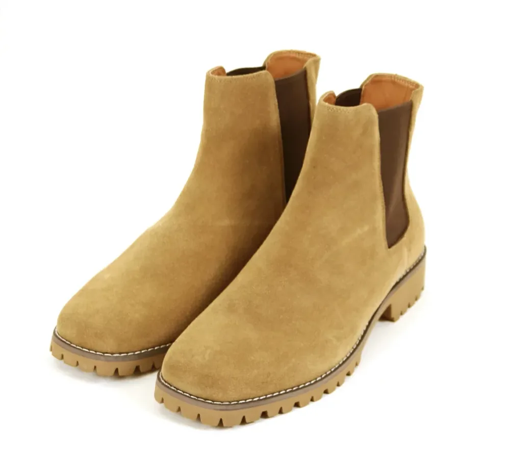 molle shoes SQUARE TOE SIDE GORE BOOTS -SUEDE BEIGE 22AW SPOT ITEM モールシューズ スウェード