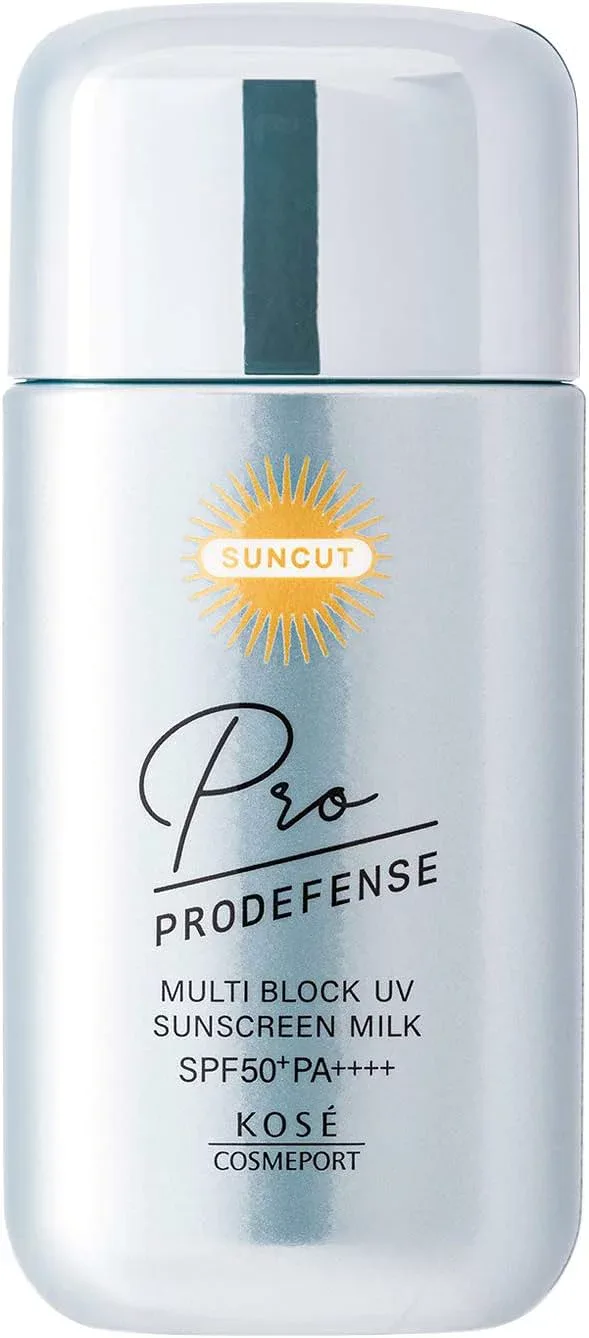 KOSE Suncut Pro Defense Multi-Block Sunscreen UV Milk with Antiperspirant Function to Suppress Sweat and Odor 60ml Slight Fresh Citrus Scent 60ml