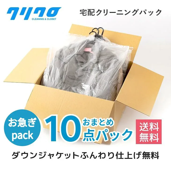クリーニング 宅配 クリーニング 早い 即納【送料無料】詰め放題 10点パック ダウンジャンパー制限ナシ♪【抗菌加工標準】【衣類/スキーウエア クリーニング 高級 ブランドダウン】