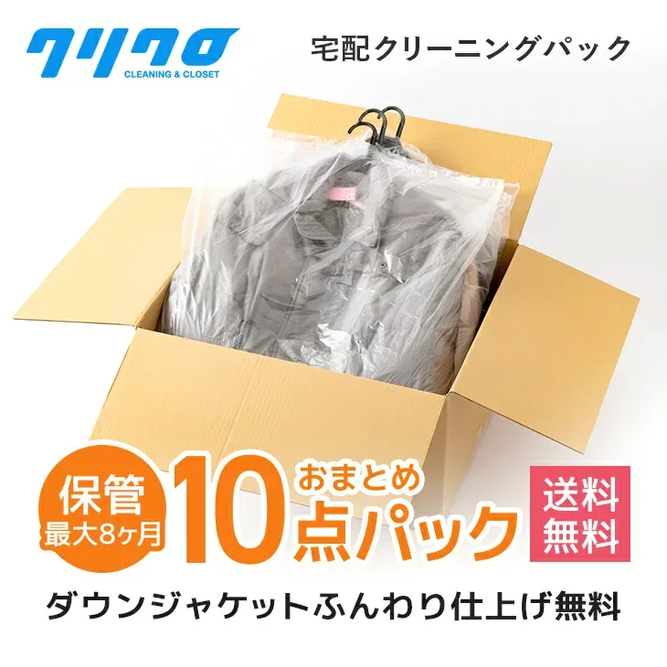 クリーニング ただ今保管サービス無料!宅配 クリーニング 保管【送料無料】詰め放題 10点パック ダウンジャンパー制限ナシ♪【保管】【抗菌加工標準】【衣類/スキーウエア クリーニング 高級ブランドダウン】