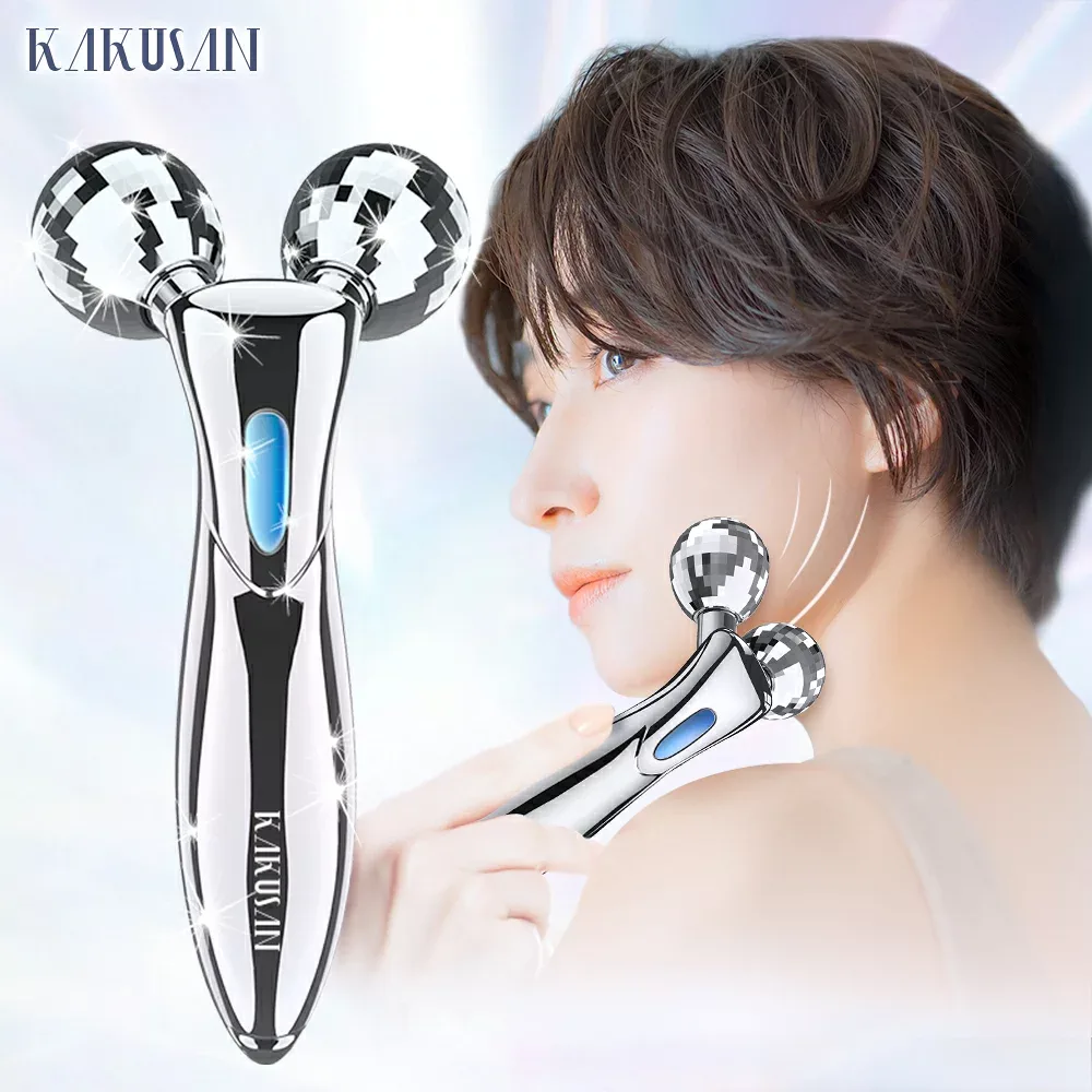 【クーポンで 3,790 円×P5倍●お買い物マラソン】 美容ローラー 美顔ローラー 美顔器 顔 ボディ 小顔ローラー Y字型 マッサージ 3D 充電不要 防水 マイクロカレント フェイスケア フェイスローラー 充電不要 リフトアップ レディース 美顔 母の日 プレゼント ギフト