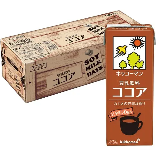Kikkoman Soy Milk Beverage Cocoa SOYMILK DAYS 200ml x 30 bottles