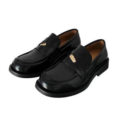 Loafers for men, genuine leather, slip-on, thick sole, men's shoes, business shoes, leather shoes, round toe, casual, cowhide, lightweight, easy to wear, easy to walk in, wide, high instep, breathable, commuting to work, school, ceremonial occasions, everyday wear, stylish