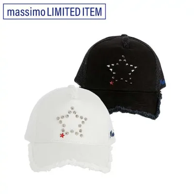 【最短即日発送】 スターリアン StarLean × マッシモ MASSIMO LIMITED コラボ 限定 レア キャップ ユニセックス ブラック ホワイト 芸能人着用 LEON Safari 有名人 着用 雑誌掲載 オンライン